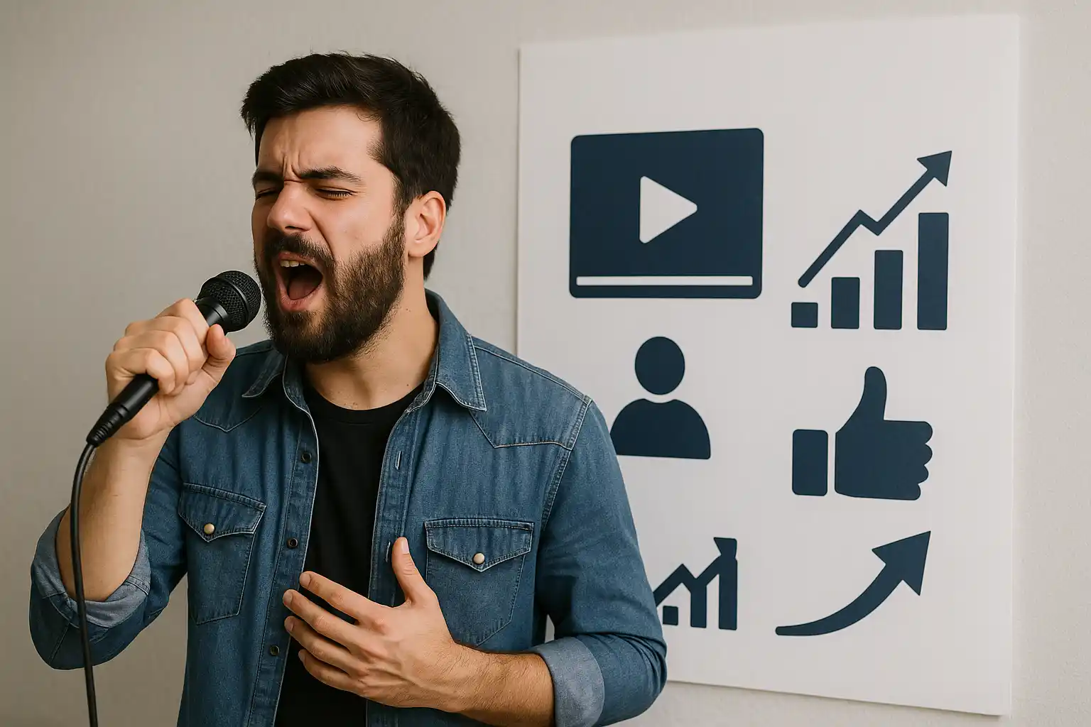 Gestão de tráfego para cantores: o holofote digital que transforma cliques em aplausos